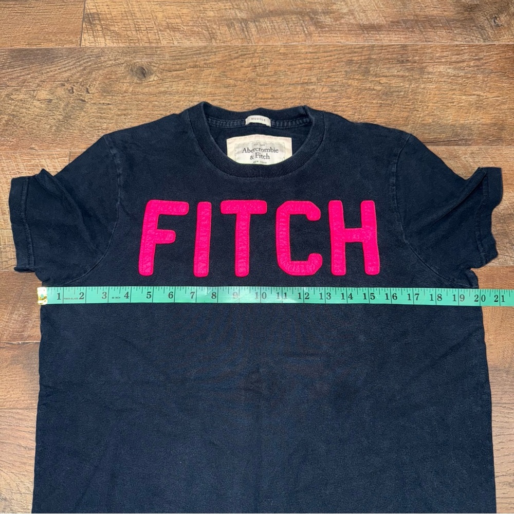 Abercrombie & Fitch Men’s Color Block Lettering Muscle Tee - Picture 10 of 11